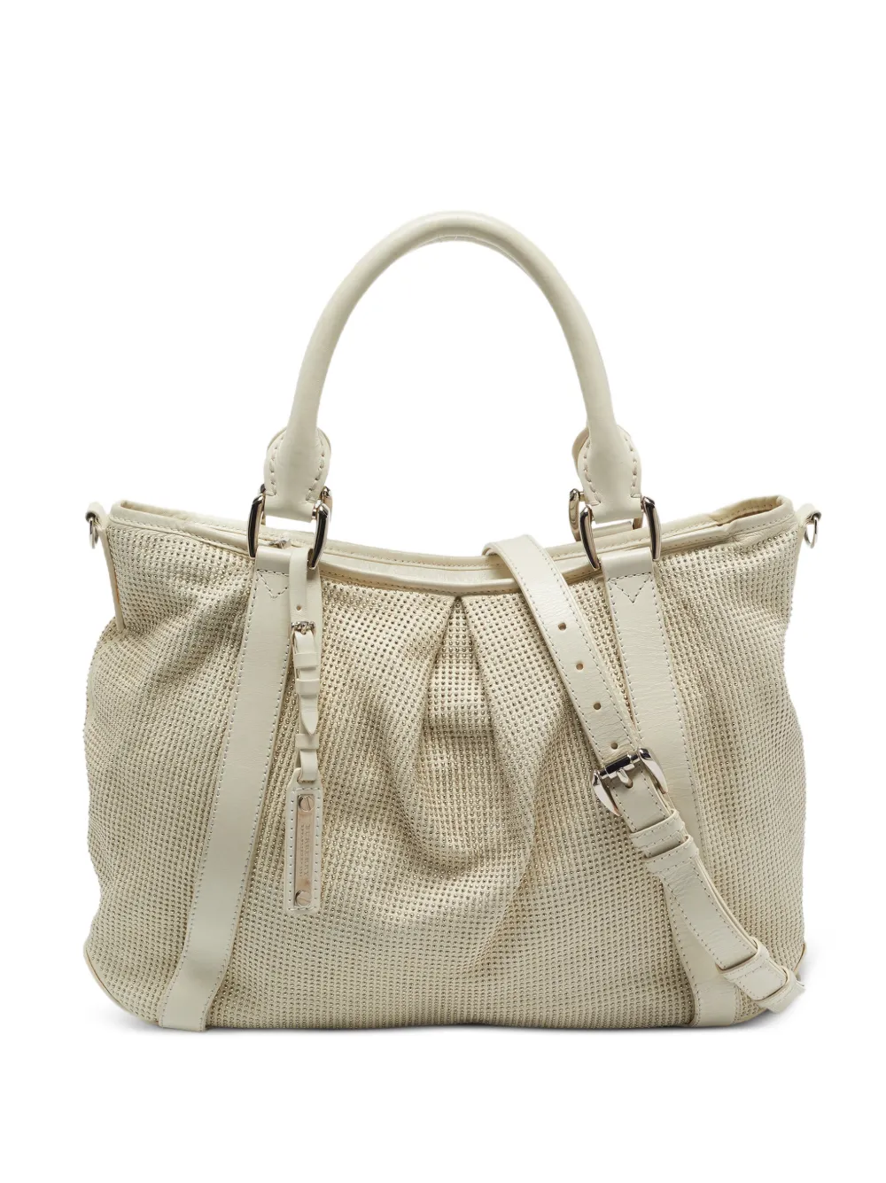 Burberry Pre-Owned Ashbury Knight satchel bag - Bianco