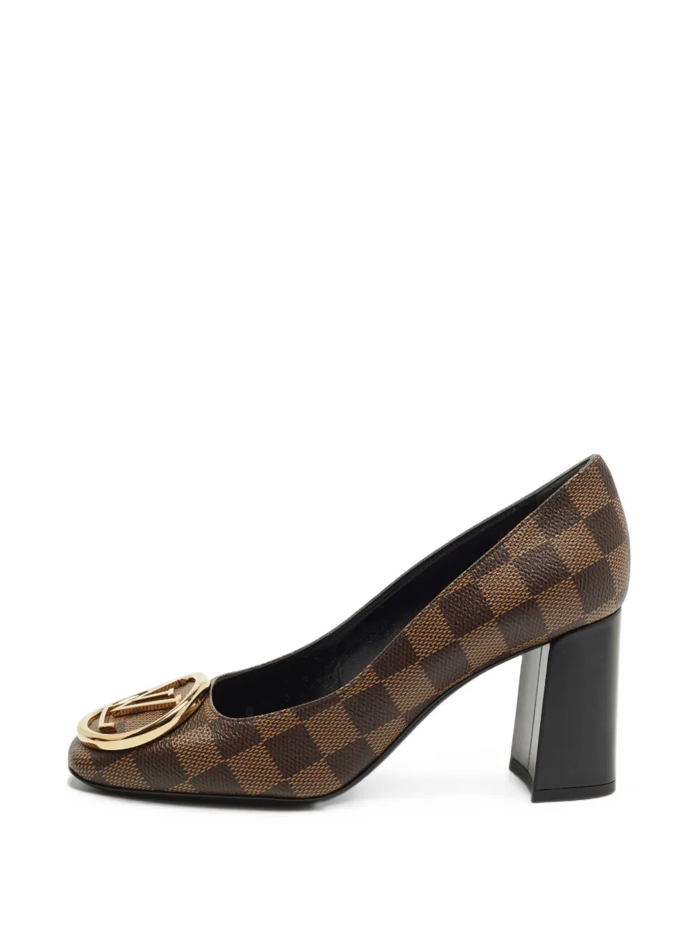 Louis Vuitton Pre-Owned Madeleine Damier Ebene canvas pumps - Braun