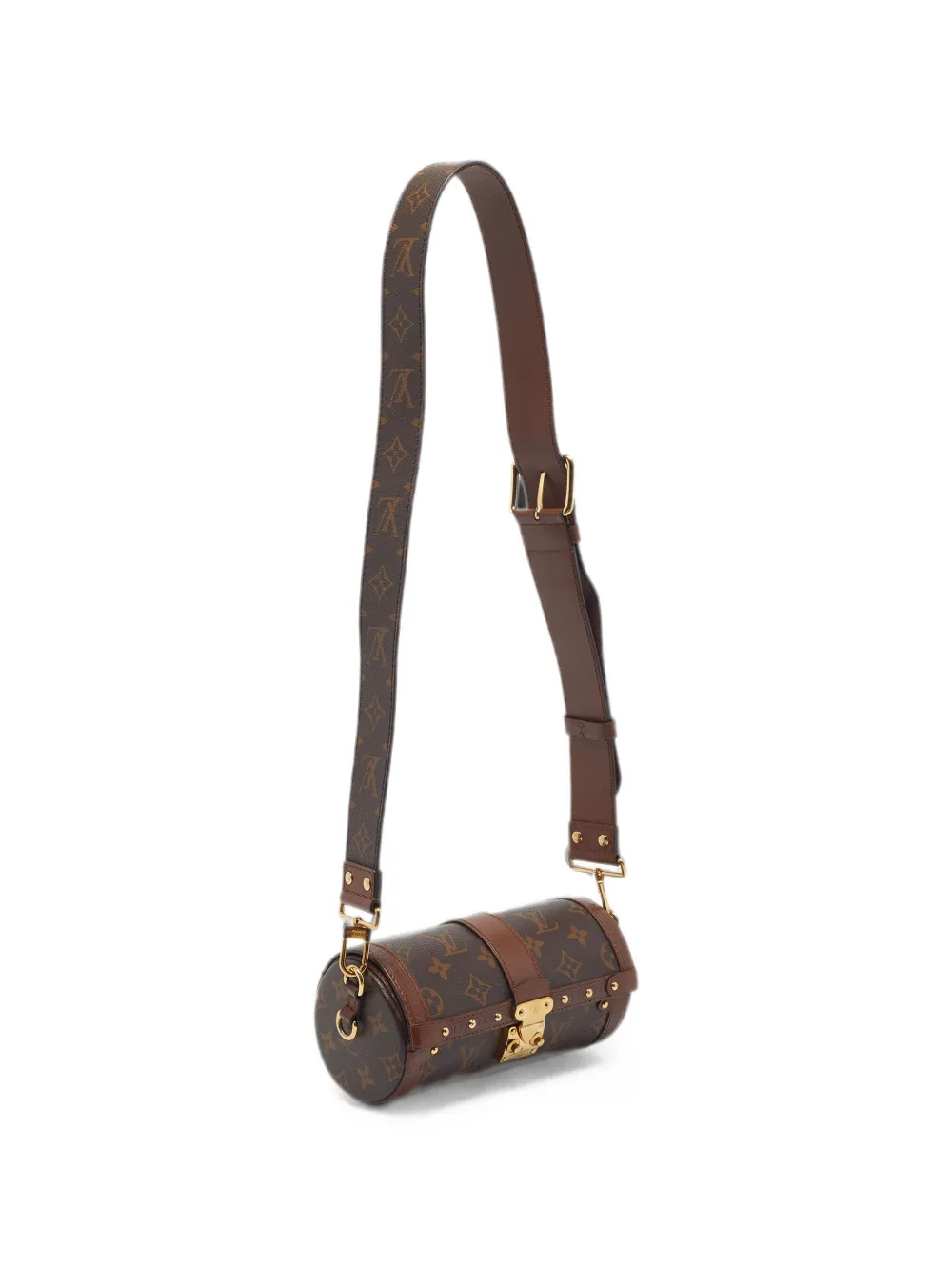 Louis Vuitton Pre-Owned Papillon Trunk Monogram canvas schoudertas Bruin