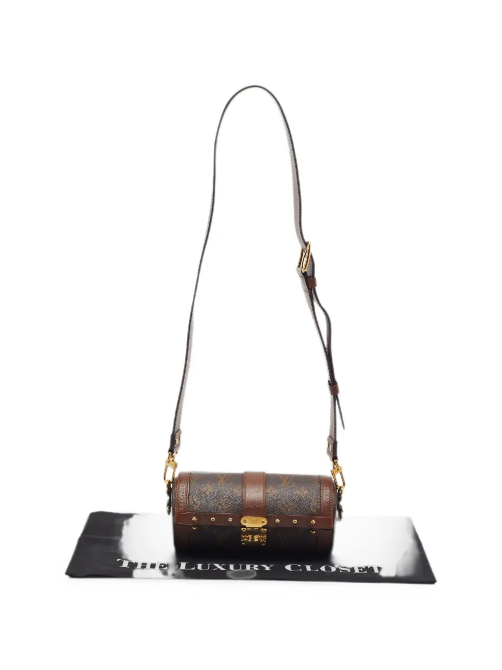 Louis Vuitton Pre-Owned Papillon Trunk Monogram canvas schoudertas Bruin