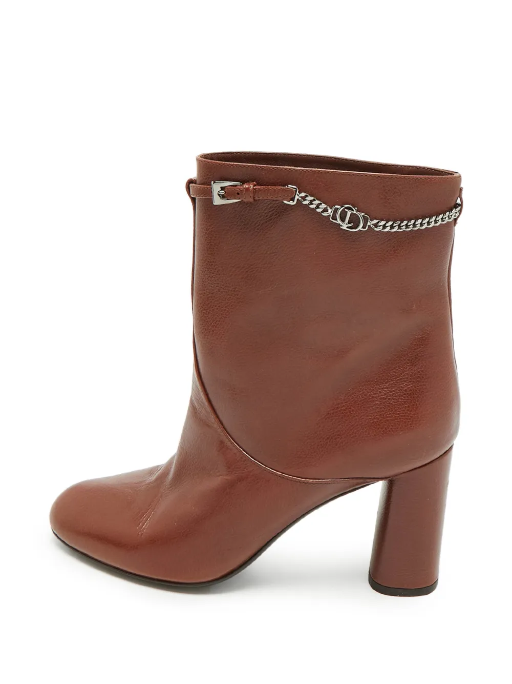 Christian Dior Pre-Owned Chic chain-link ankle boots - Braun