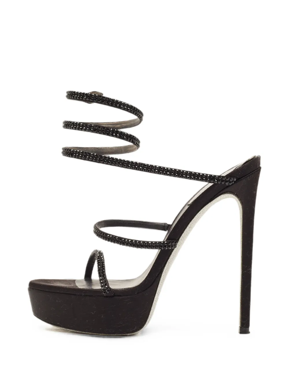 René Caovilla Cleo crystal-embellished sandals - Schwarz