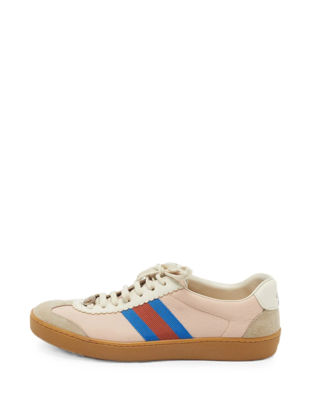 Gucci Pre-Owned G74 Web sneakers - Nude