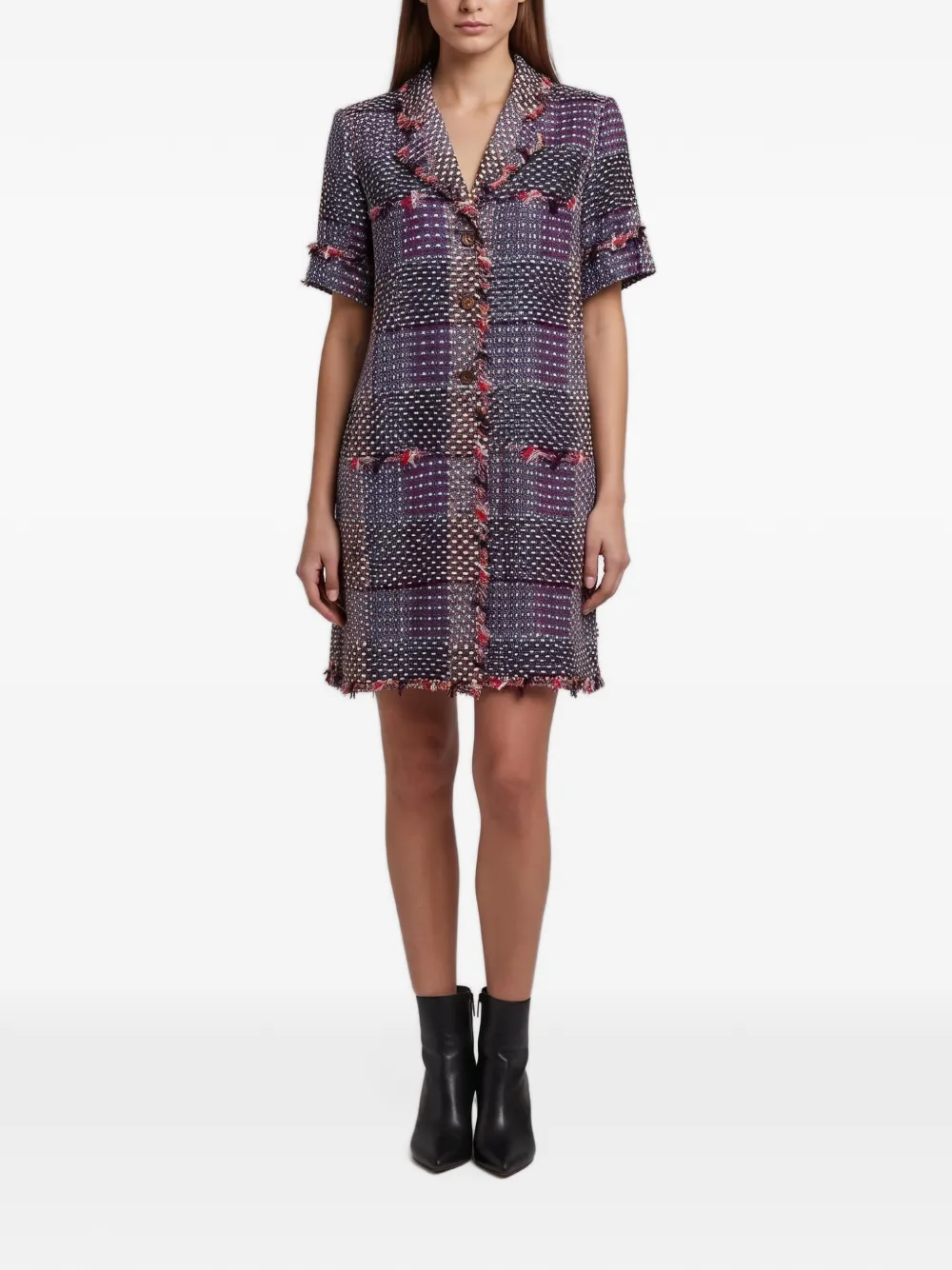 CHANEL Pre-Owned patterned mini dress - Viola