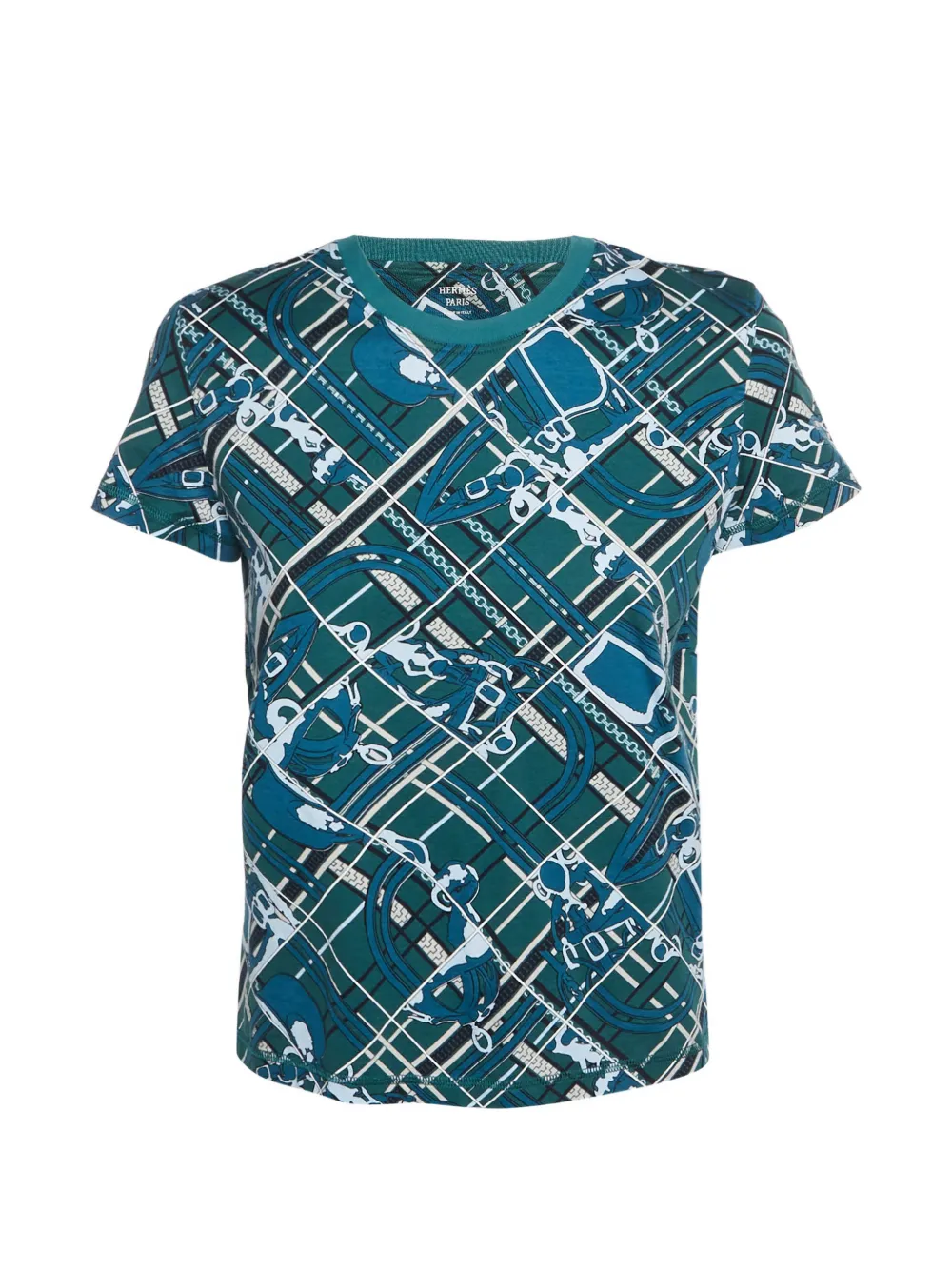 Hermès Pre-Owned printed short-sleeve T-shirt - Verde