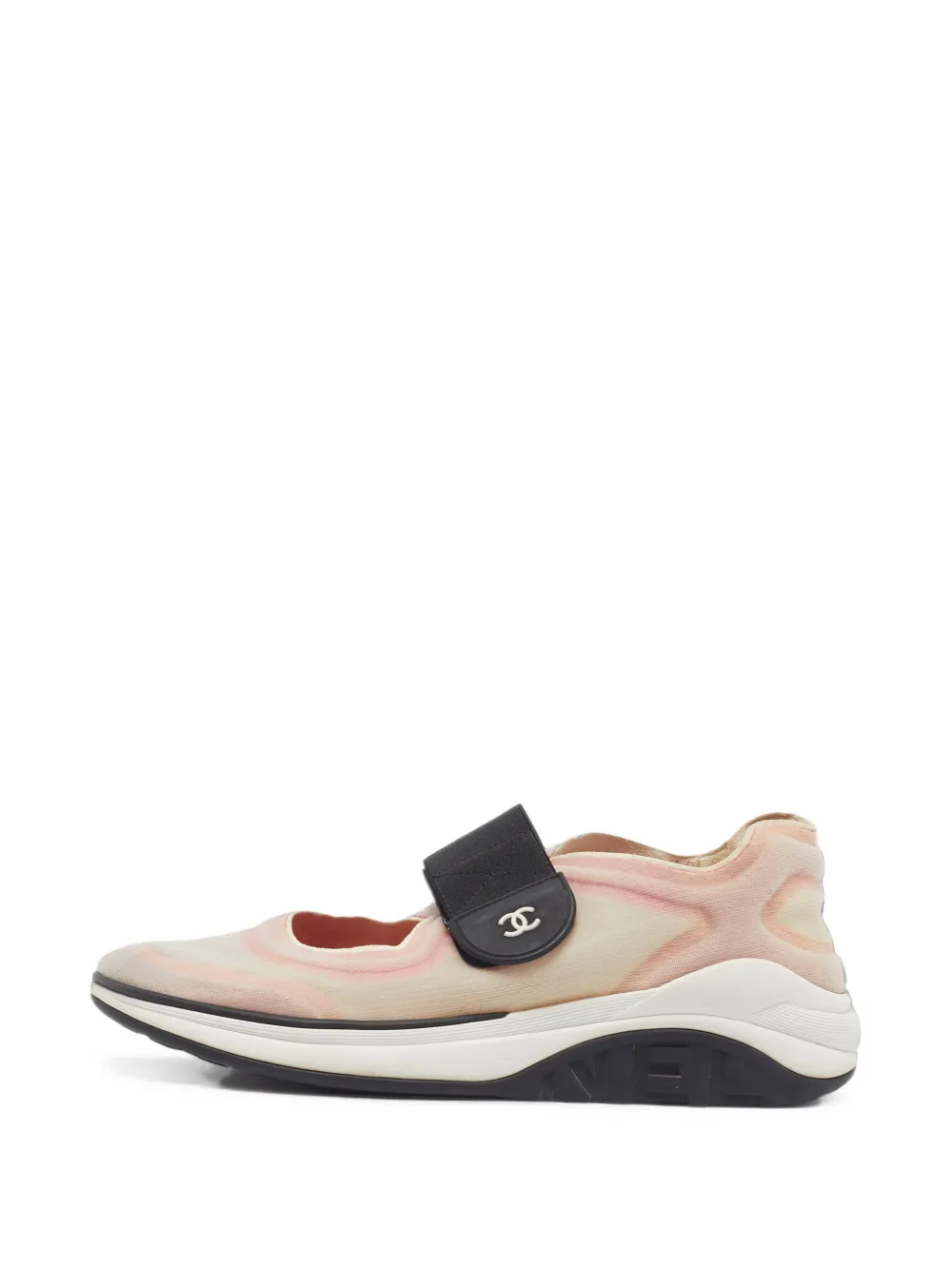 CHANEL Pre-Owned CC touch-strap sneakers - Nude
