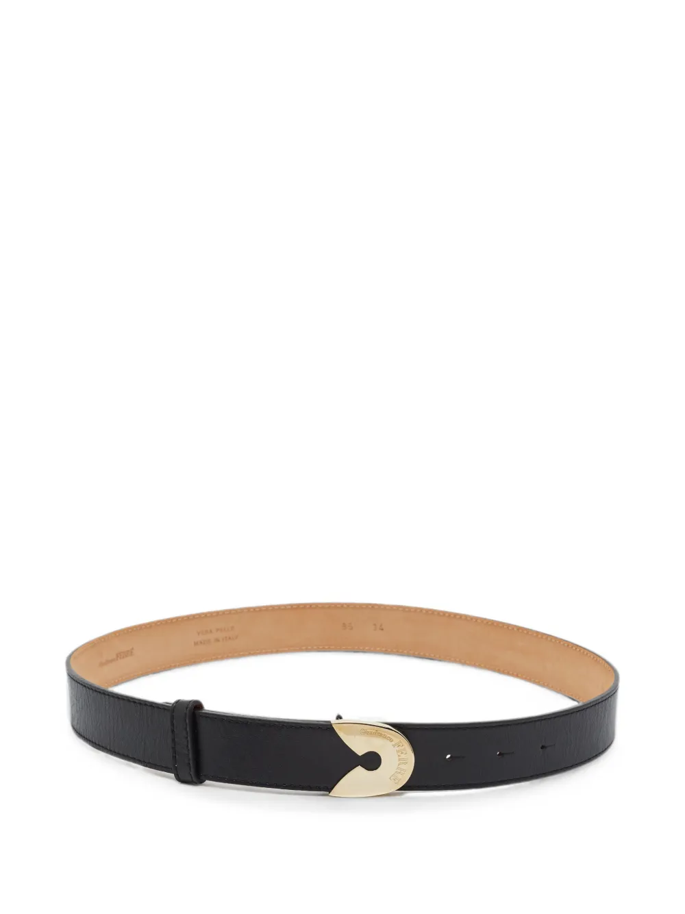 Gianfranco Ferré sculpted-buckle belt - Nero