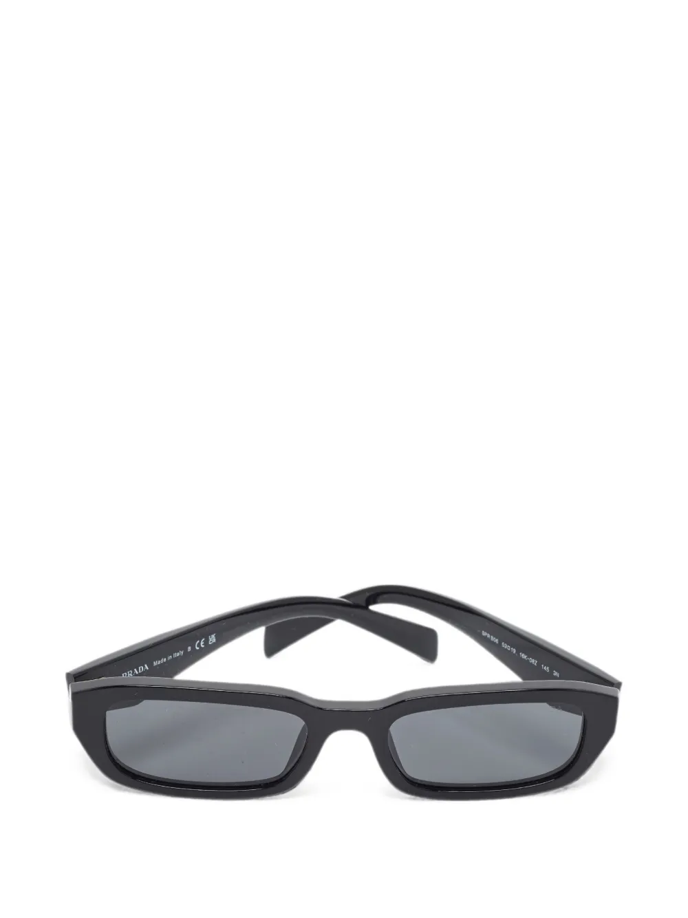 Prada Pre-Owned Symbole rectangle sunglasses - Nero