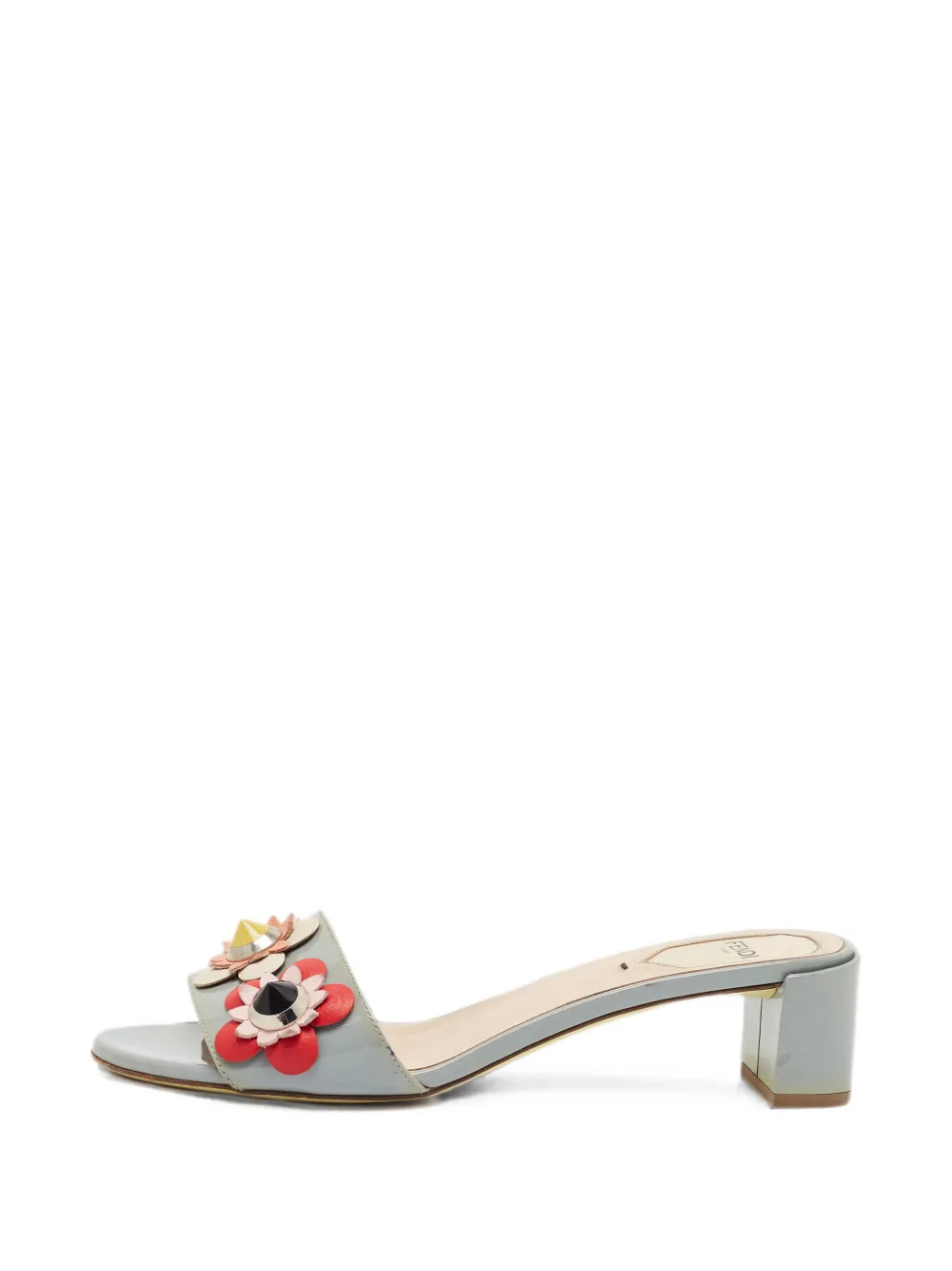 Fendi Pre-Owned flower-embellished sandals - Grau