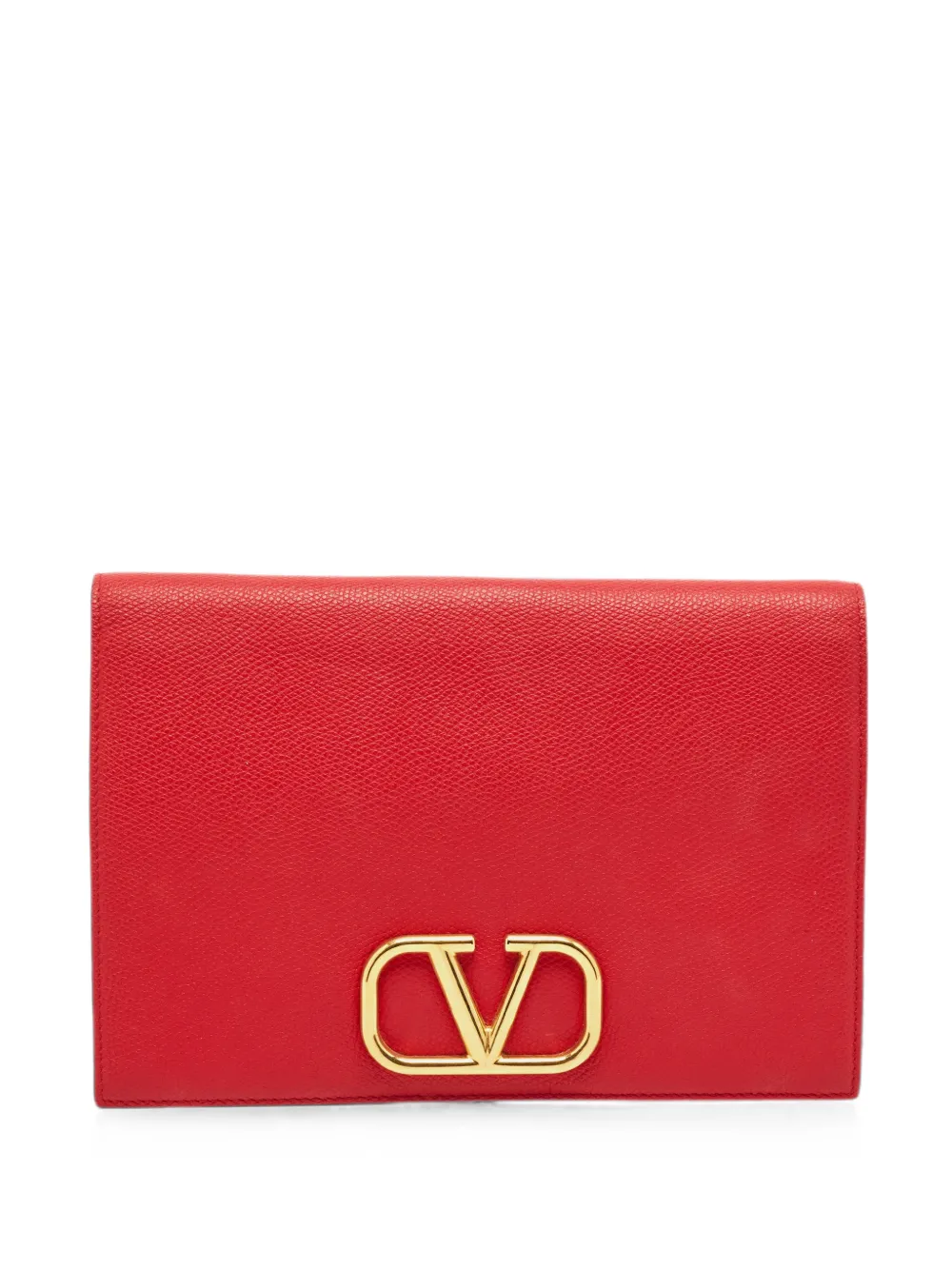 Valentino Garavani Pre-Owned leather clutch bag - Rosso