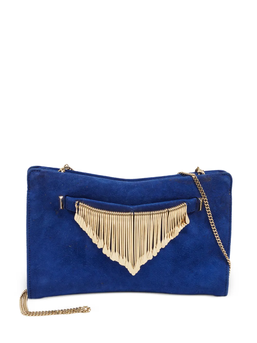 Jimmy Choo Pre-Owned pochette Venus à ornements - Bleu