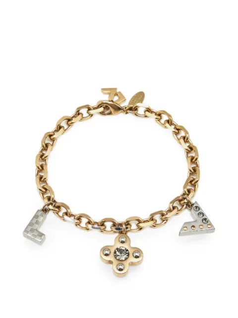 Louis Vuitton Pre-Owned Love Letter crystal charm bracelet