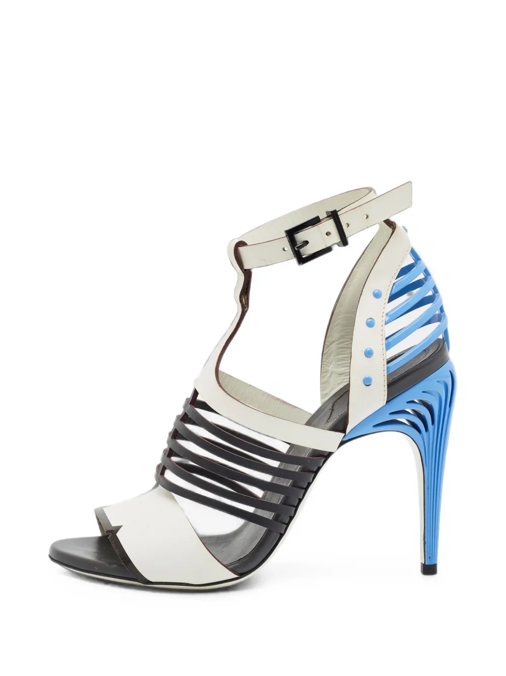 Fendi Pre-Owned Sandali con cinturini in pelle - Bianco