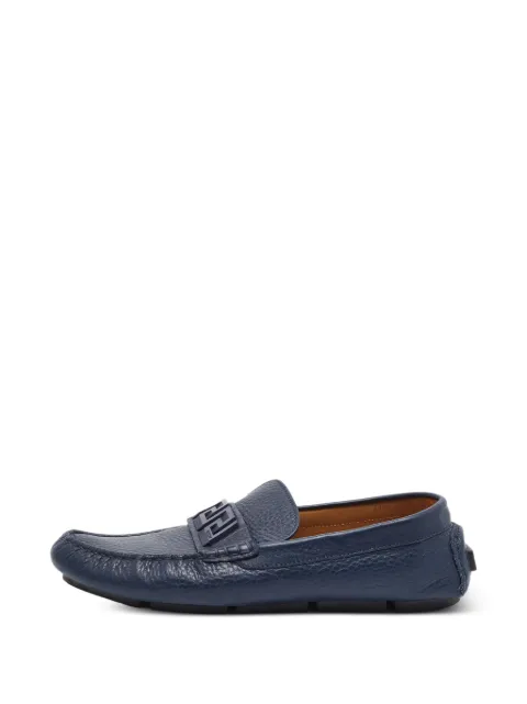 Versace Pre-Owned La Greca leather loafers