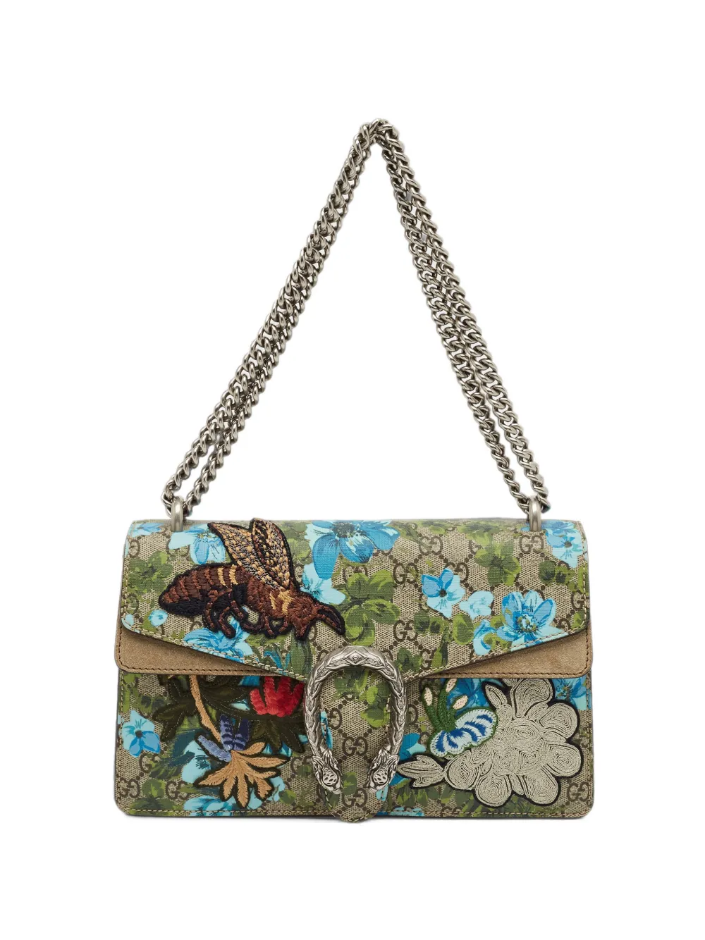 Gucci Pre-Owned small Dionysus embroidered shoulder bag - Nude