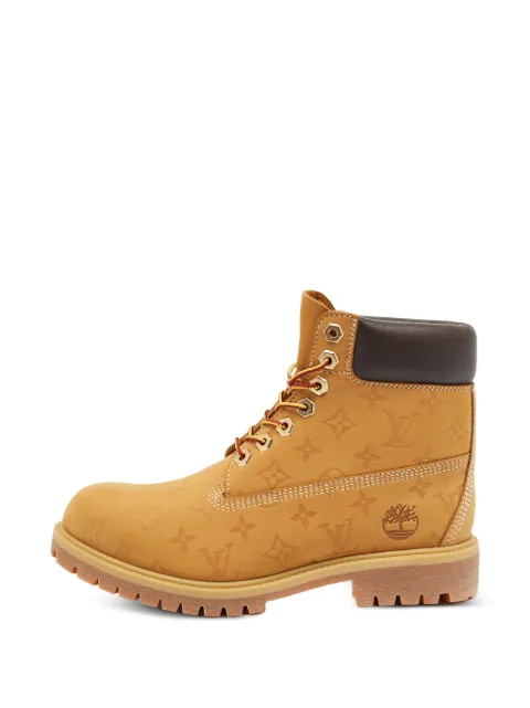 Louis Vuitton Pre-Owned x Timberland Monogram nubuck leather ankle boots