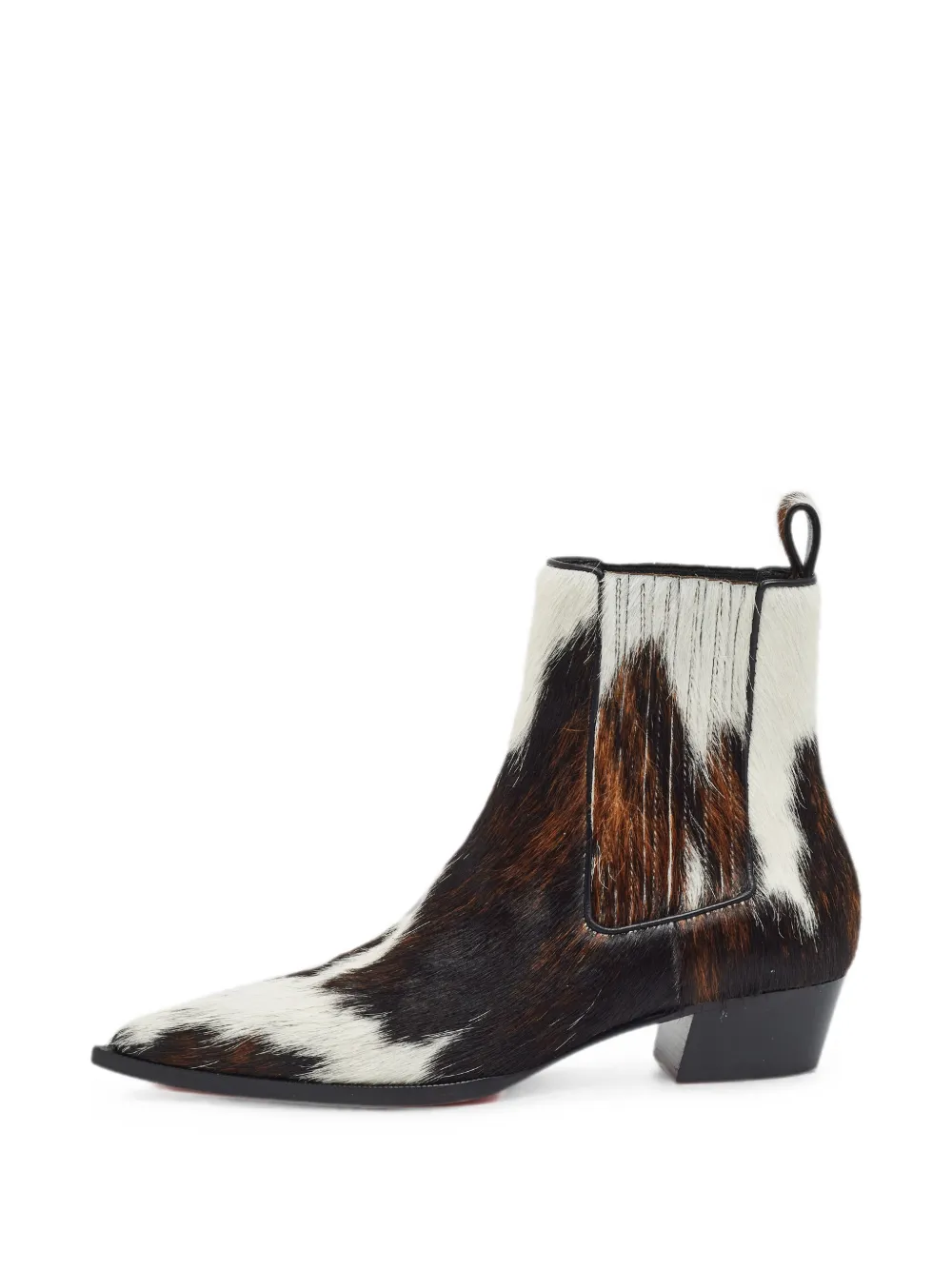 Christian Louboutin Pre-Owned Cheliviss calf hair Chelsea boots - Braun