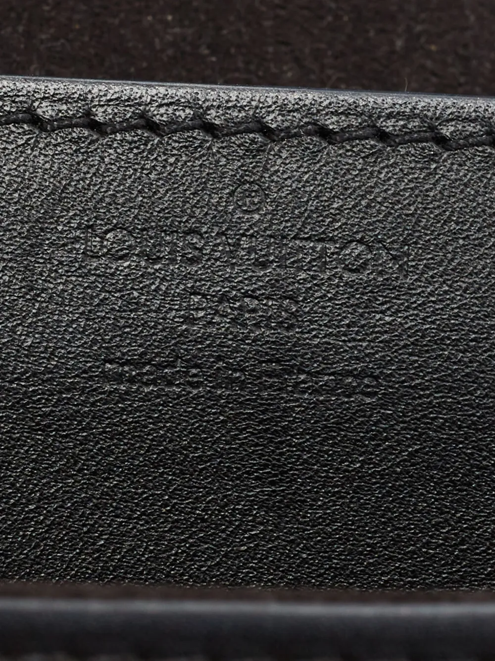 Louis Vuitton Pre-Owned 2010 Louise leren clutch Zwart