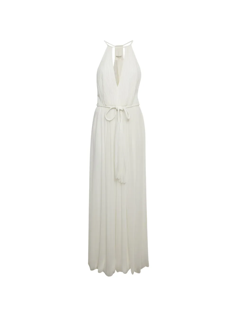 alice + olivia halter-neck sleeveless maxi dress - Bianco