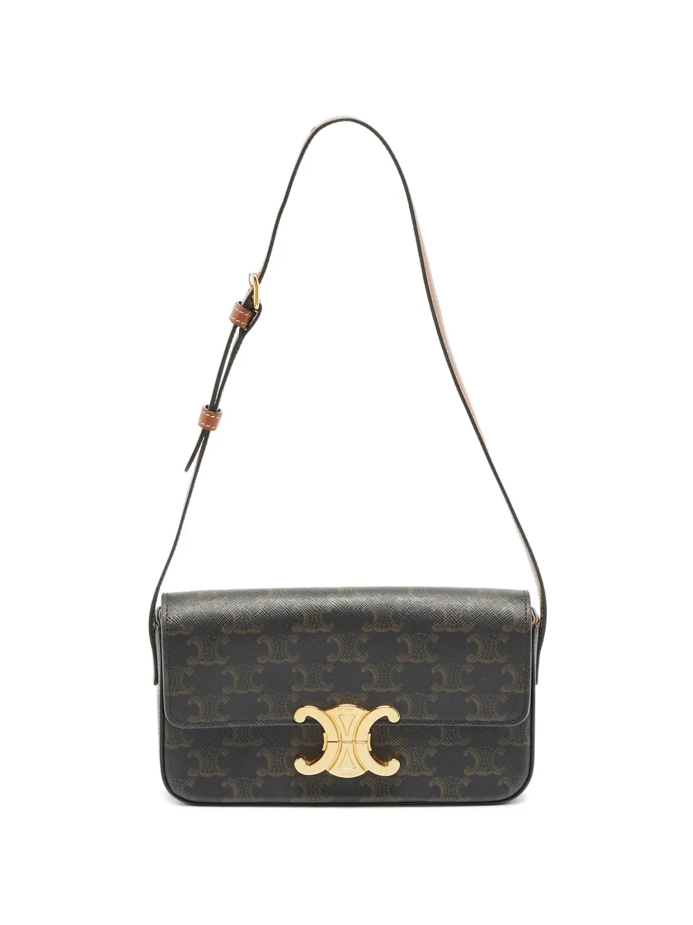 Celine Pre-Owned Claude Triomphe shoulder bag - Marrone