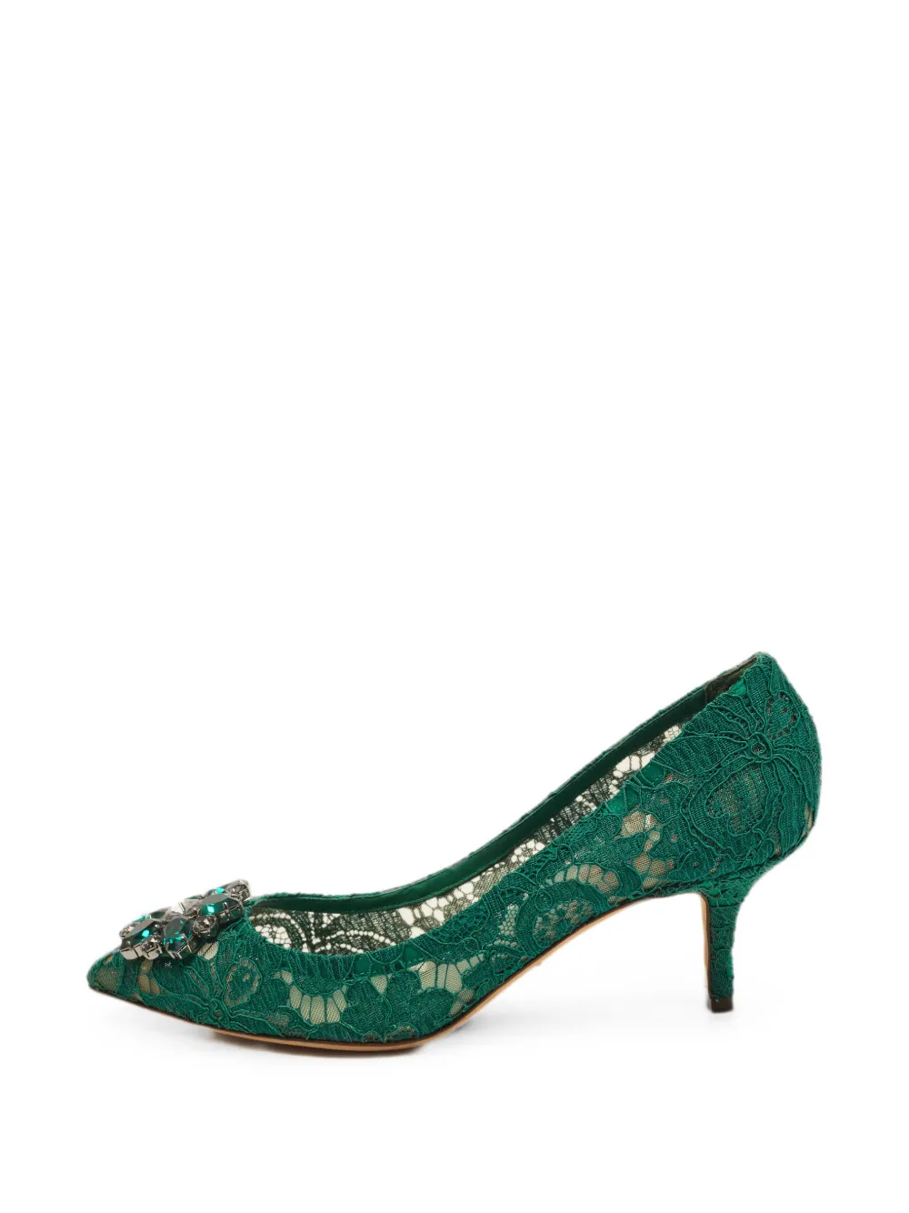Dolce & Gabbana Pre-Owned Bellucci lace pumps - Grün