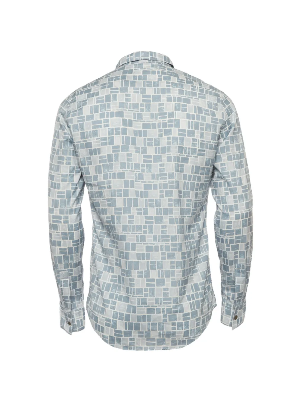 Hermès Pre-Owned Mosaic Equestre print shirt - Blau