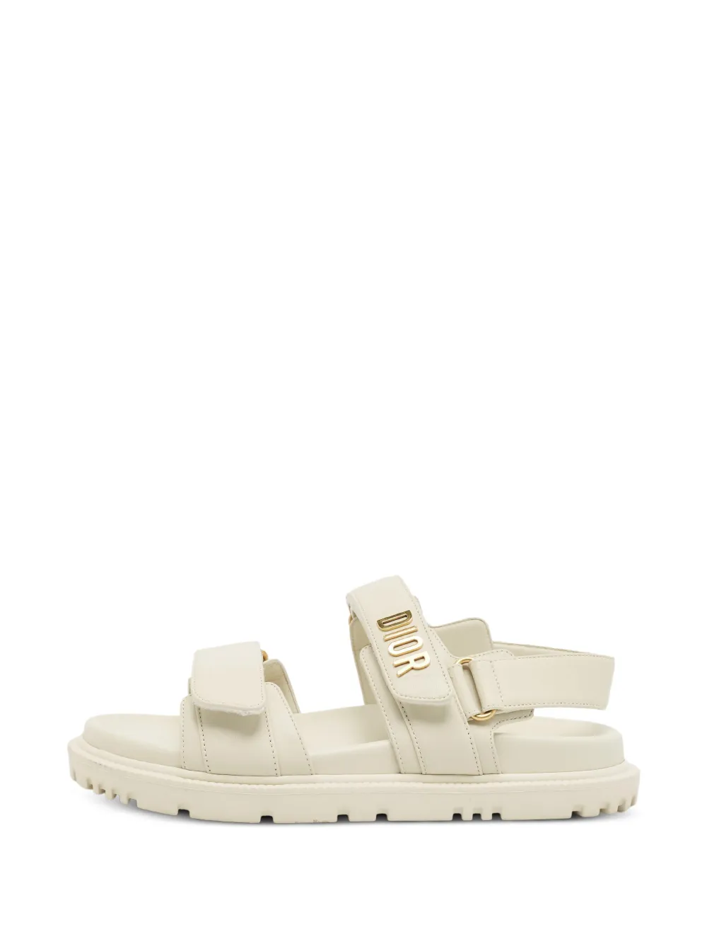 Christian Dior Pre-Owned Dioract touch-strap sandals - Nude