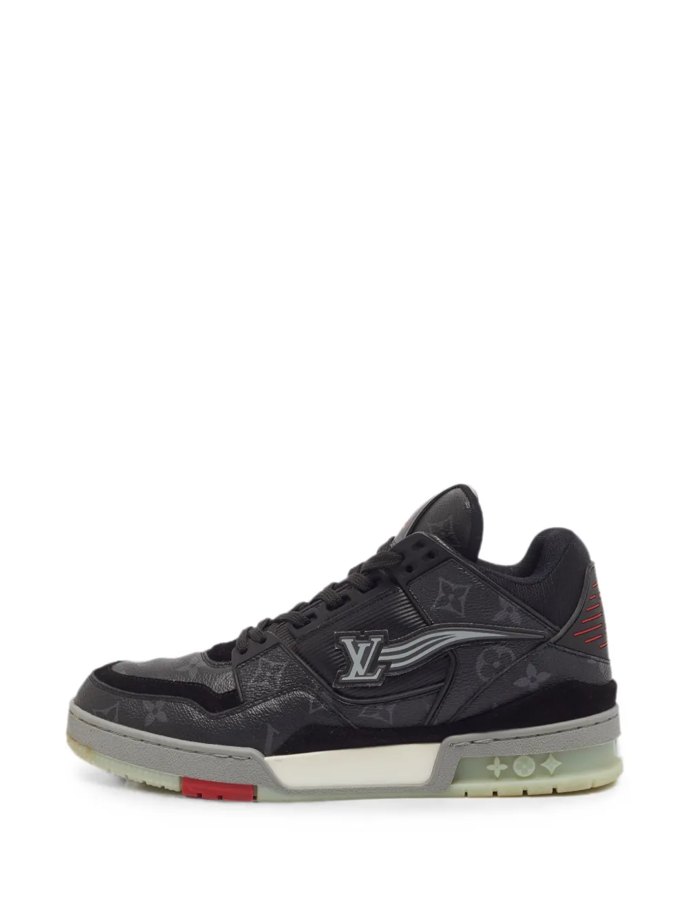 Louis Vuitton Pre-Owned LV-logo Monogram Eclipse low-top sneakers - Schwarz