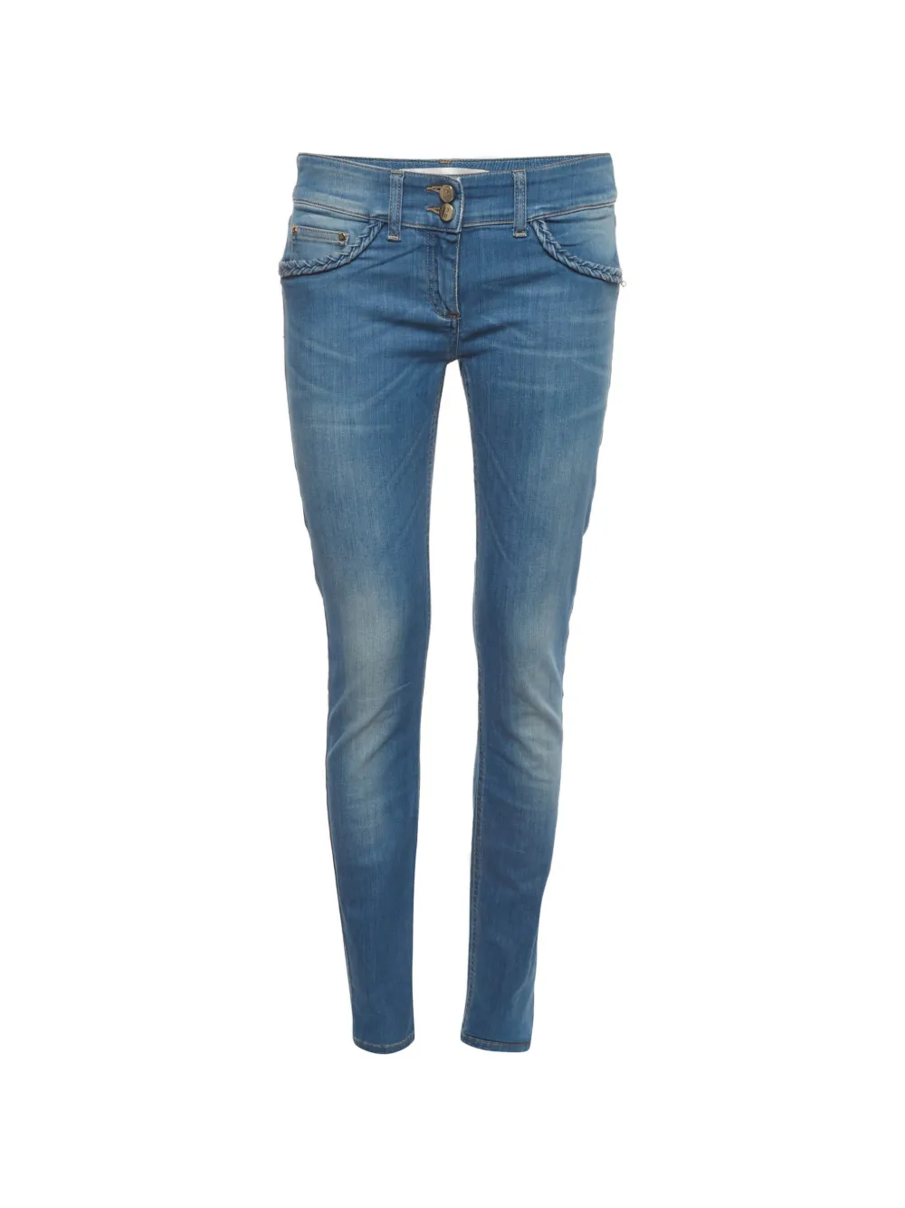Elisabetta Franchi belt-loops jeans - Blu