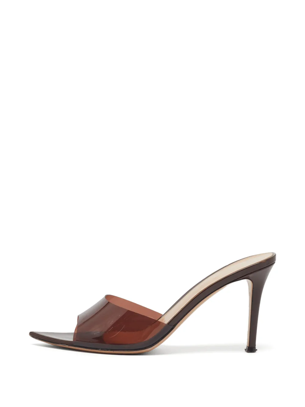 Gianvito Rossi Elle translucent sandals - Braun
