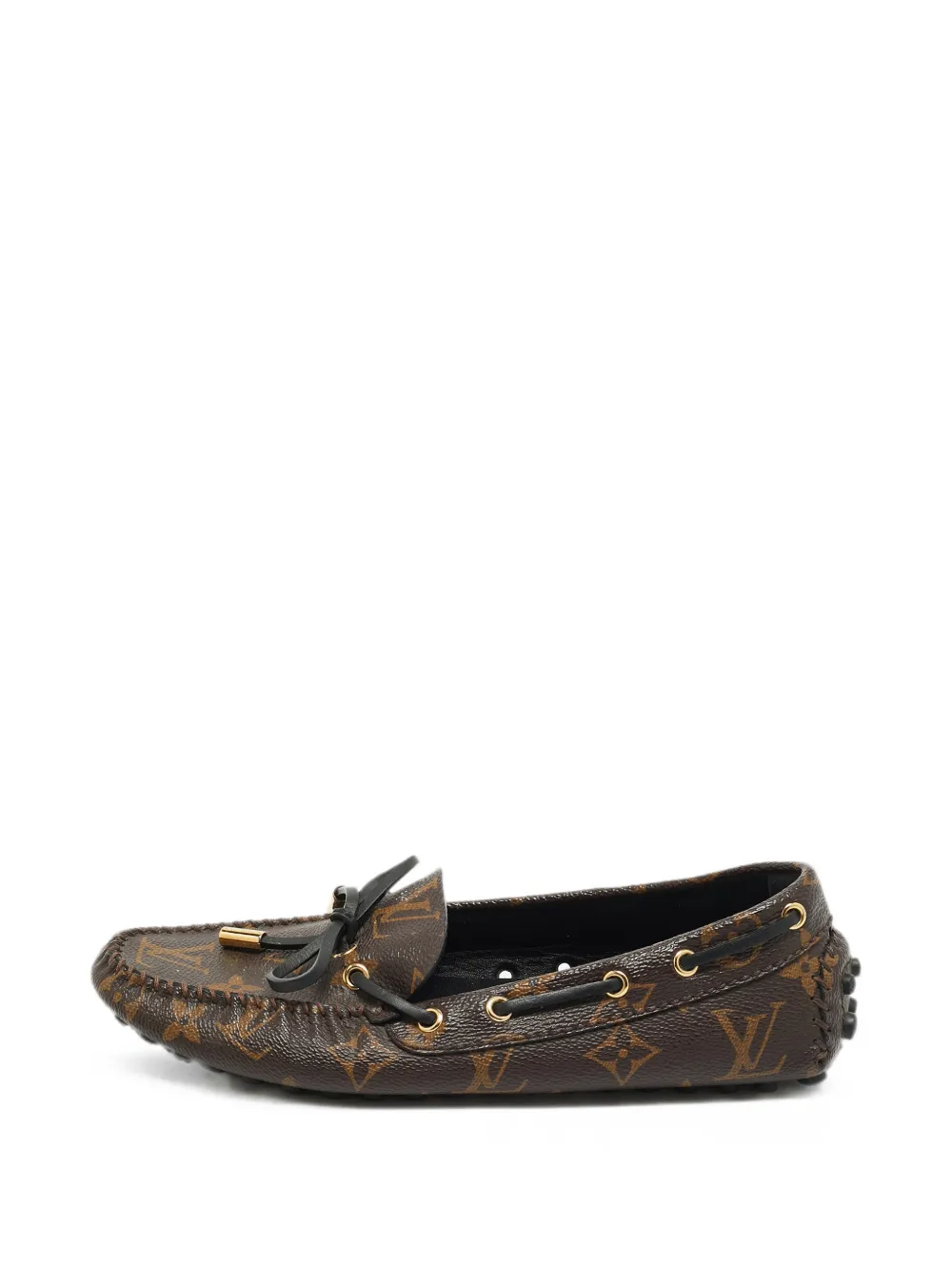 Louis Vuitton Pre-Owned Gloria Monogram flat loafers - Braun