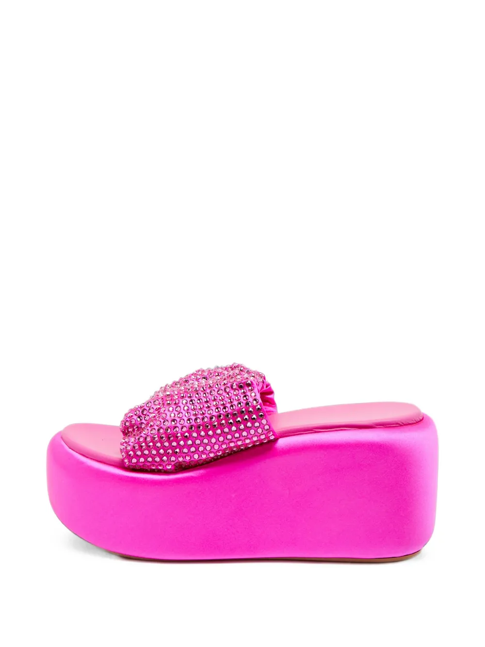 Le Silla crystal-embellished wedge sandals - Rosa