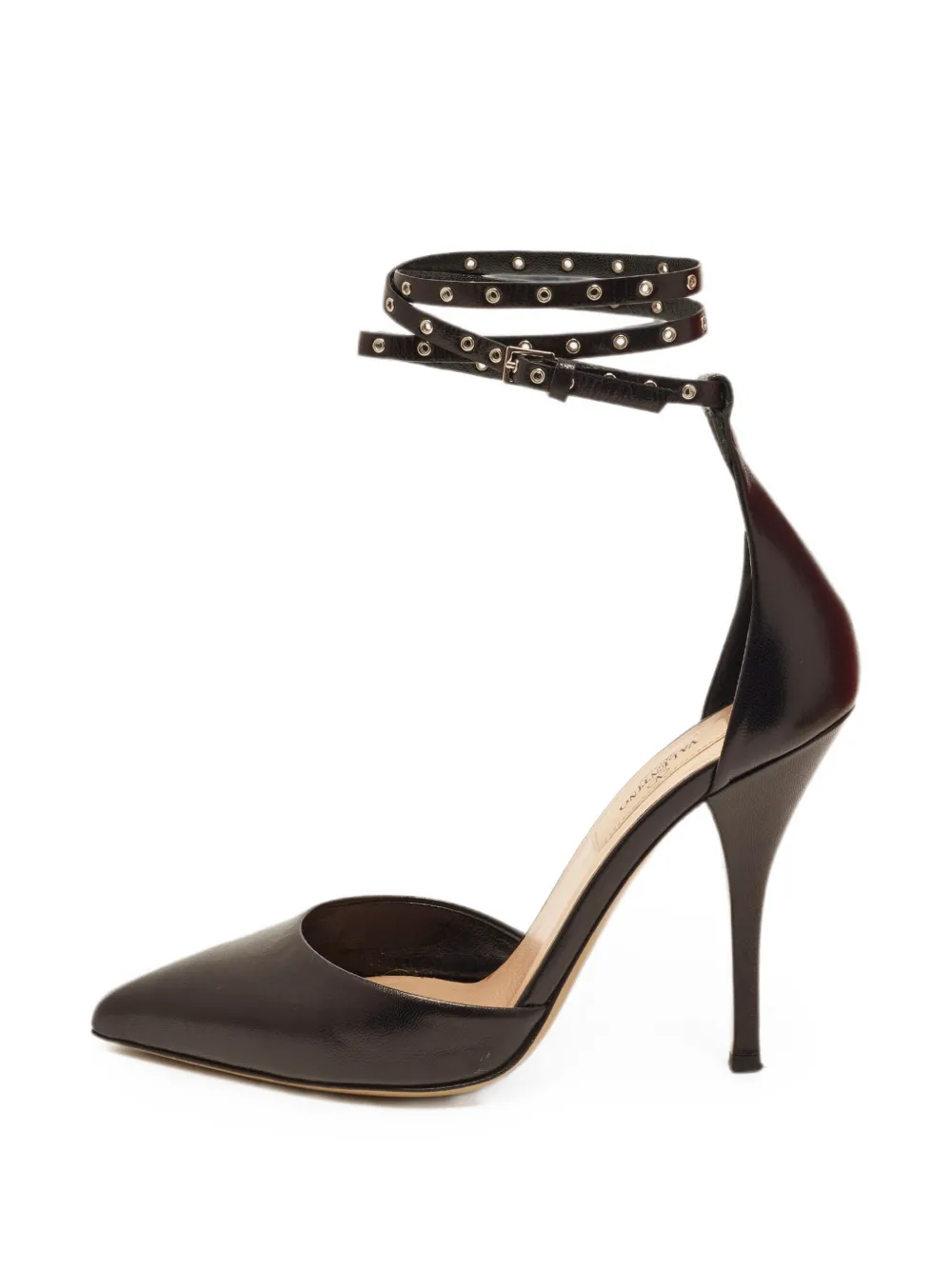 Pre-owned Valentino Garavani Rockstud Heeled Pumps In Black