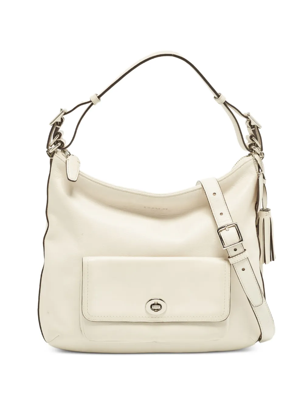 Coach Vintage Legacy Courtenay turn-lock shoulder bag in White