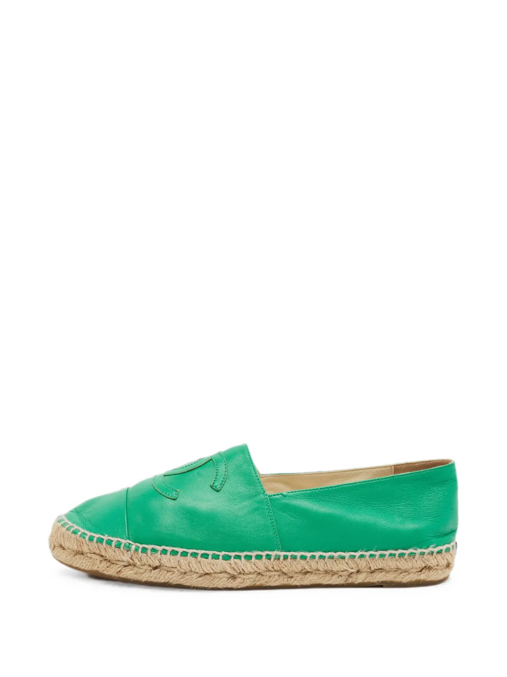 CHANEL Pre-Owned CC-logo espadrilles - Grün