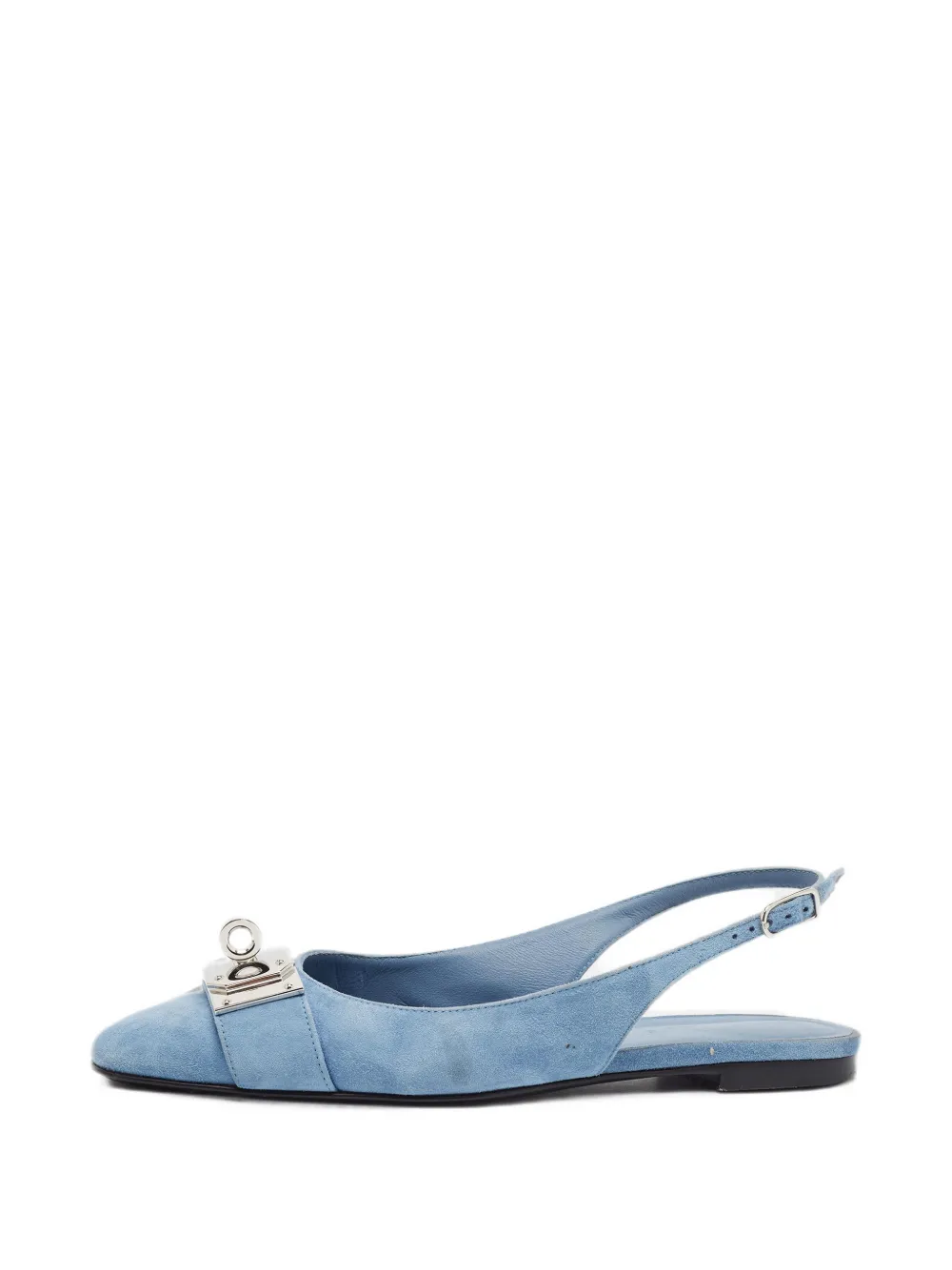 Hermès Pre-Owned Innocent Kelly slingback flat pumps - Blau