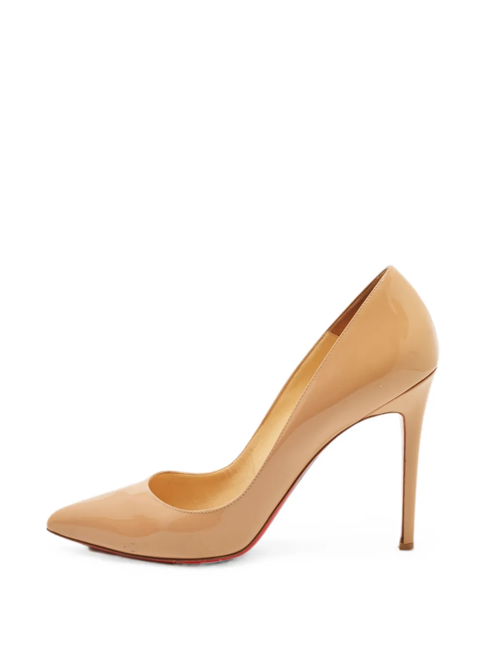 Christian Louboutin Pre-Owned Pigalle pointed-toe pumps - Nude