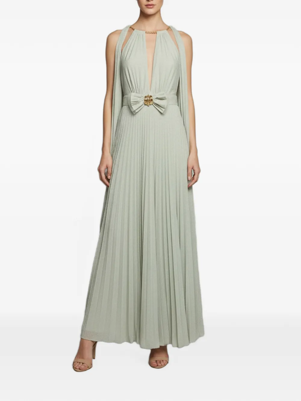Elisabetta Franchi sleeveless maxi dress - Grün