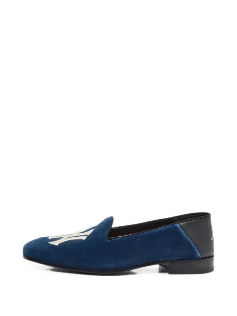 Gucci Pre-Owned x New York Yankees almond-toe loafers
