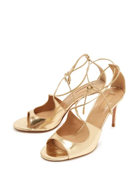 Aquazzura Sofia lace-up sandals