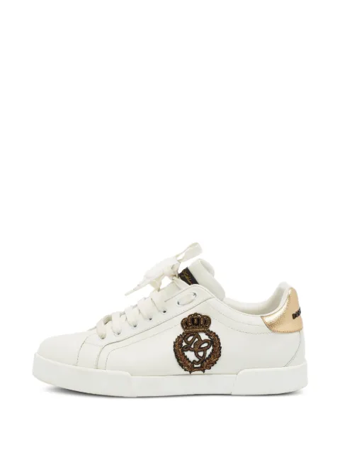 Dolce & Gabbana Pre-Owned zapatillas bajas Portofino con parche de corona