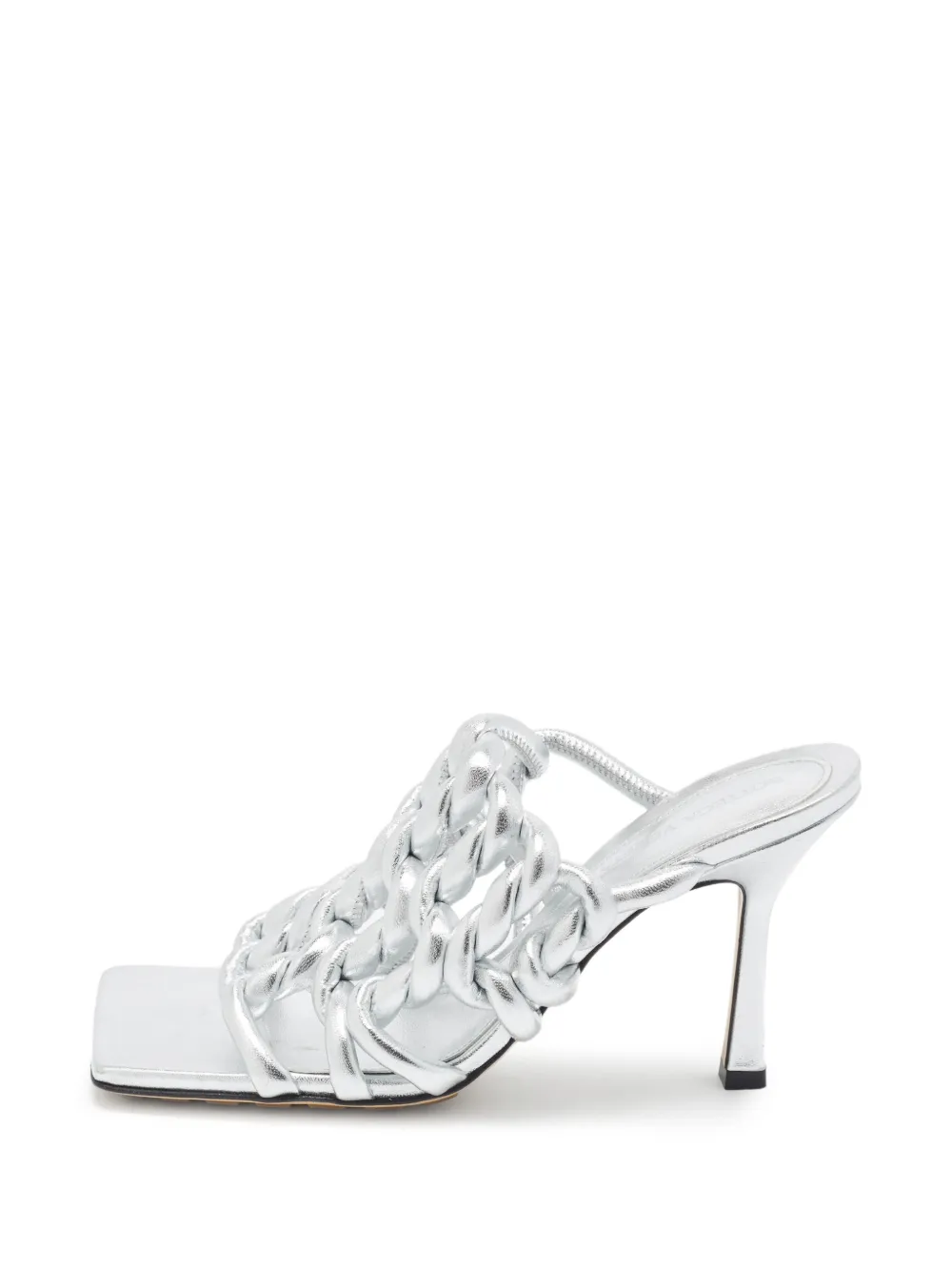 Bottega Veneta Pre-Owned Sandali Lido con design Intrecciato - Argento