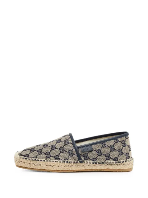 Gucci Pre-Owned GG monogram leather-trim espadrilles