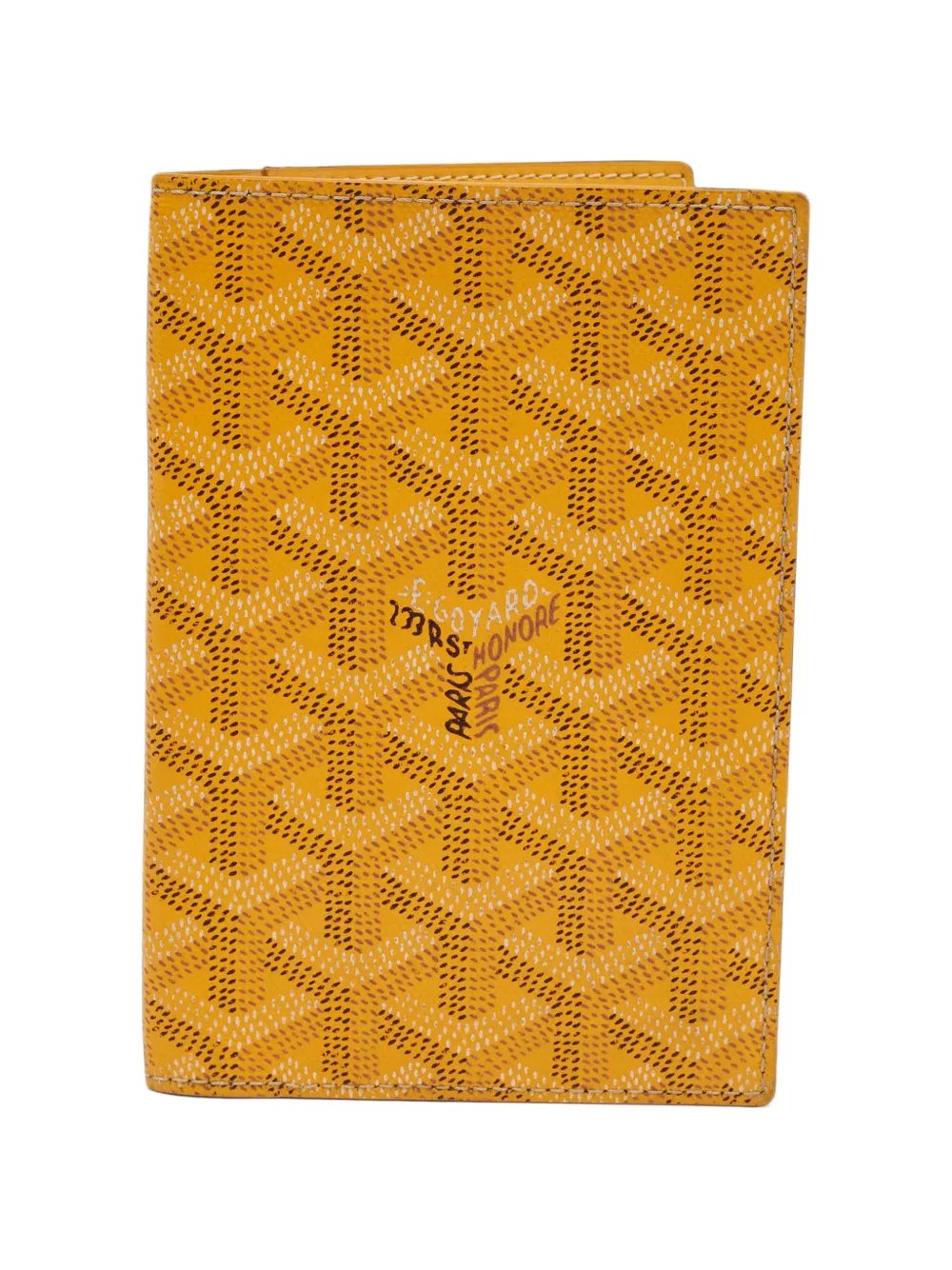 Goyard Pre-Owned 2017 Goyardine Grenelle passport holder - Giallo
