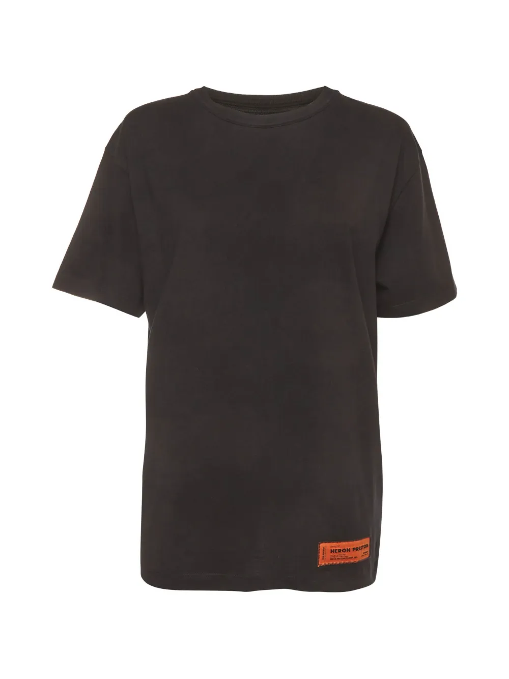 Pre-owned Heron Preston Logo-appliqué Crew-neck T-shirt In Black