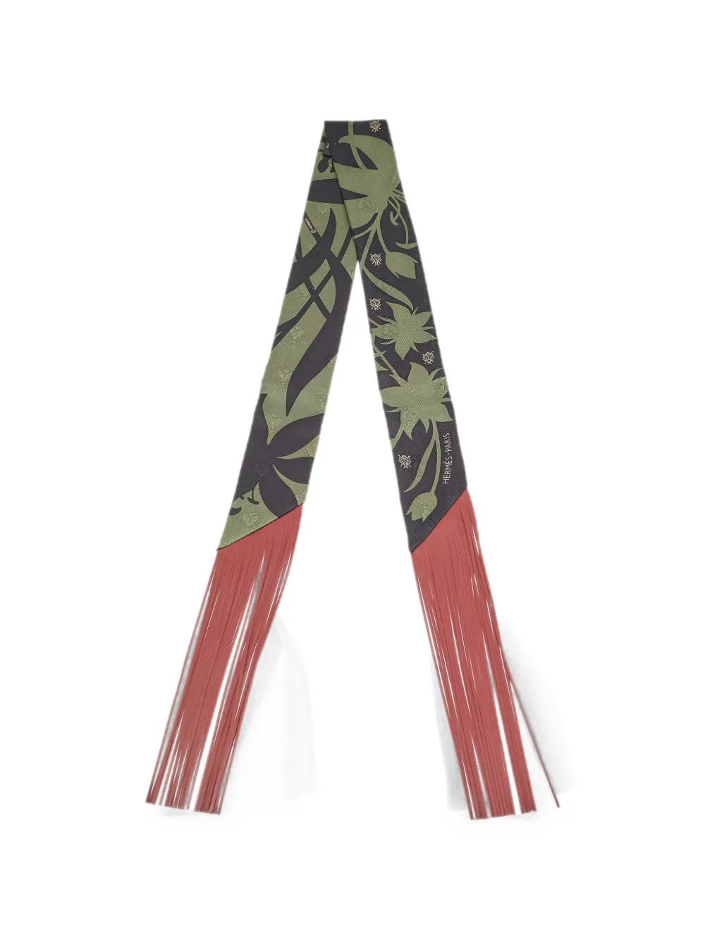 Hermès Pre-Owned Final Abeille fringe scarf - Grün