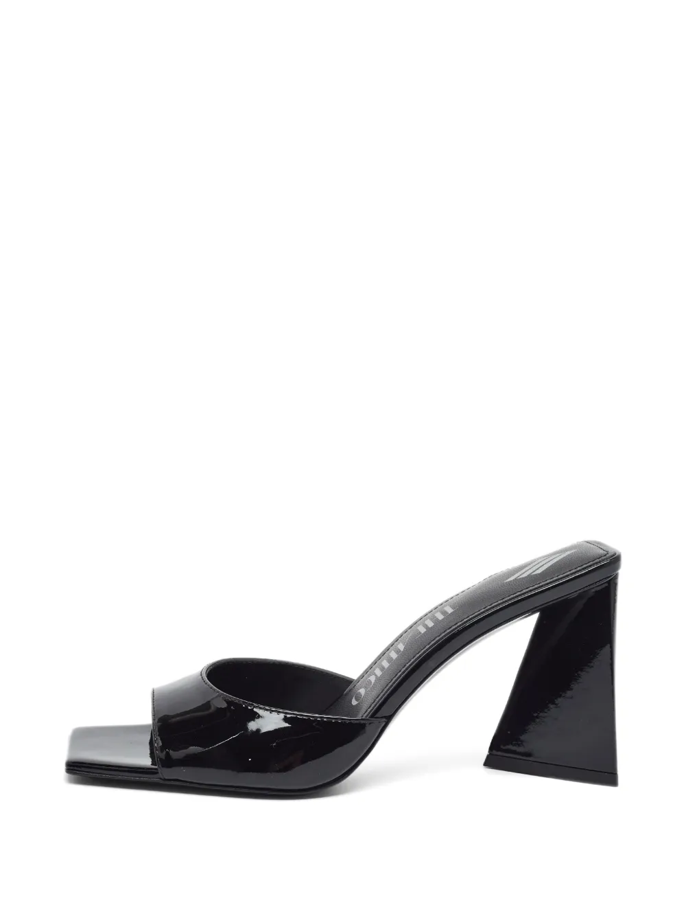 The Attico Devon block-heel sandals - Nero