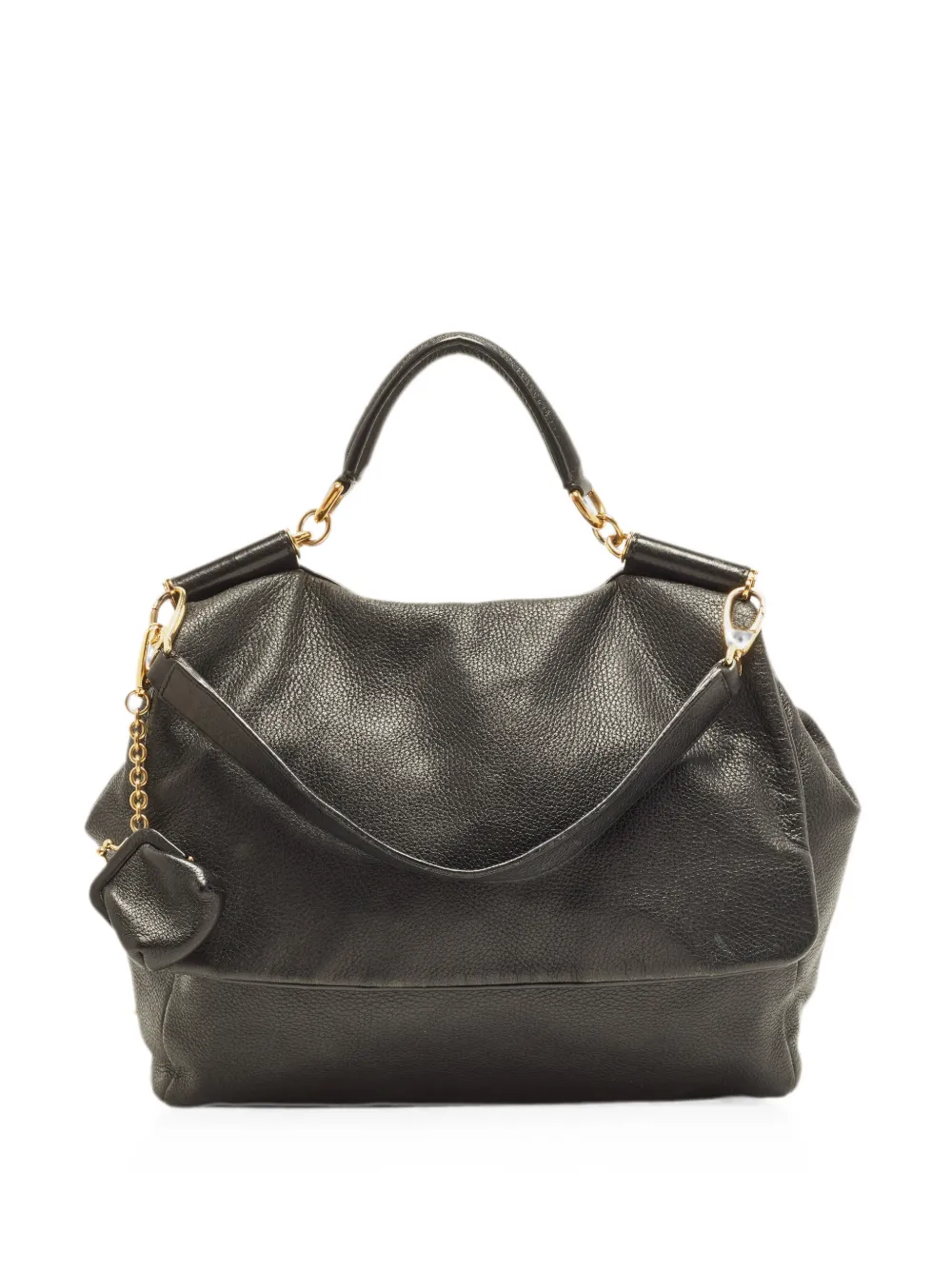 D&G PreOwned Sicily leather tote bag - Nero
