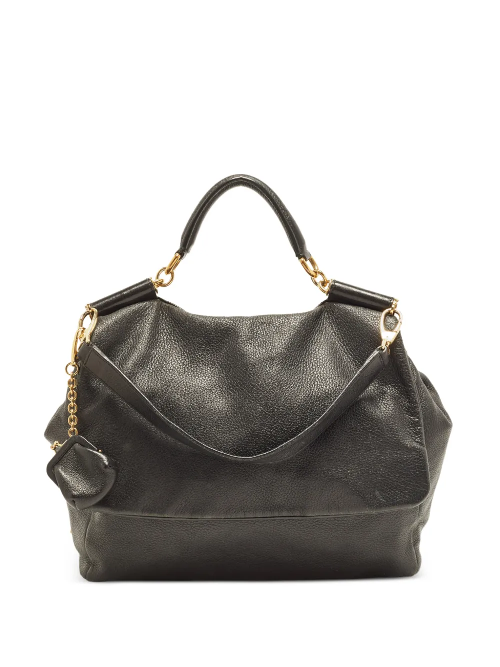 D&G PreOwned Sicily leather tote bag - Nero