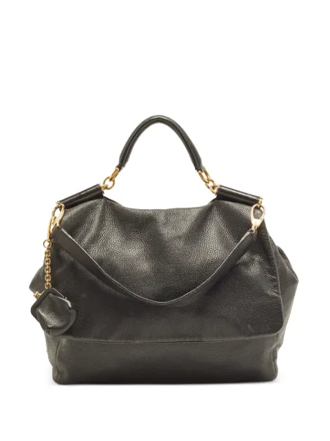 D&G PreOwned Sicily leather tote bag